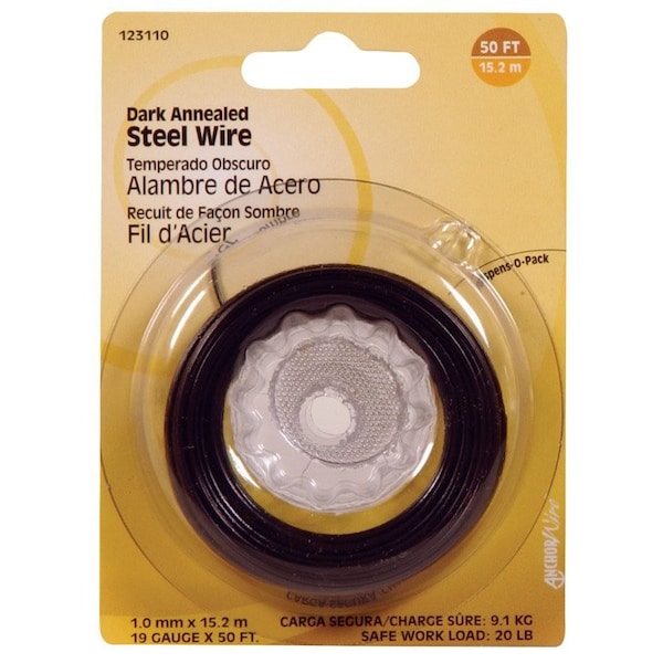 Hillman HILLMAN 50 ft. L Black Annealed Steel 19 Ga. Wire, PK10 123110-N - main